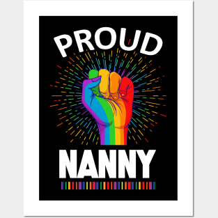 Proud Nanny Gay Lgbt Posters and Art